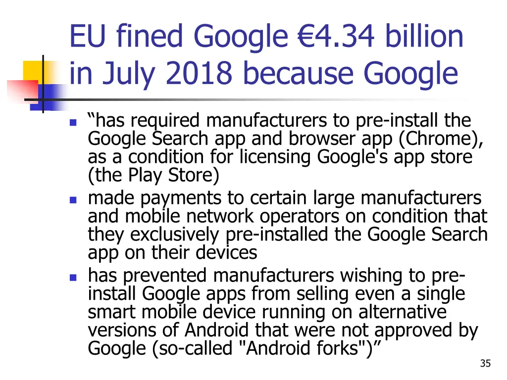 eu fined google 4 34 billion in july 2018 because