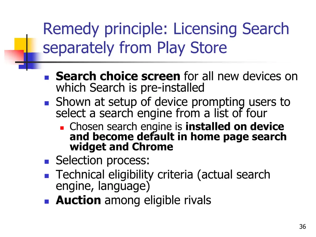 remedy principle licensing search separately from