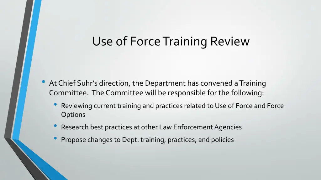 use of force training review