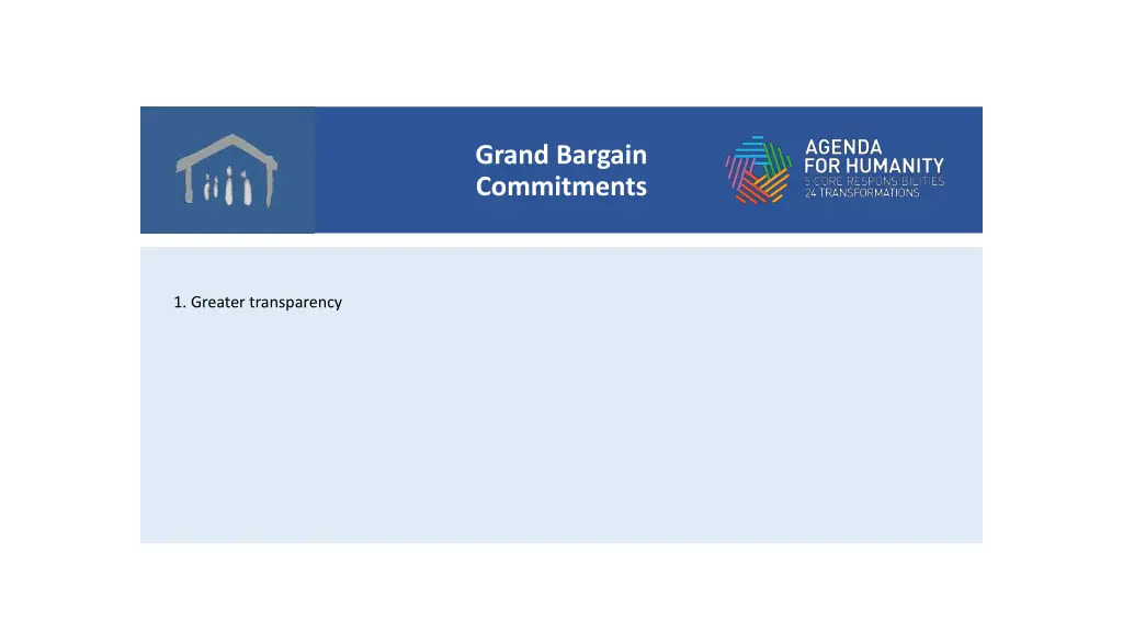 grand bargain commitments 1