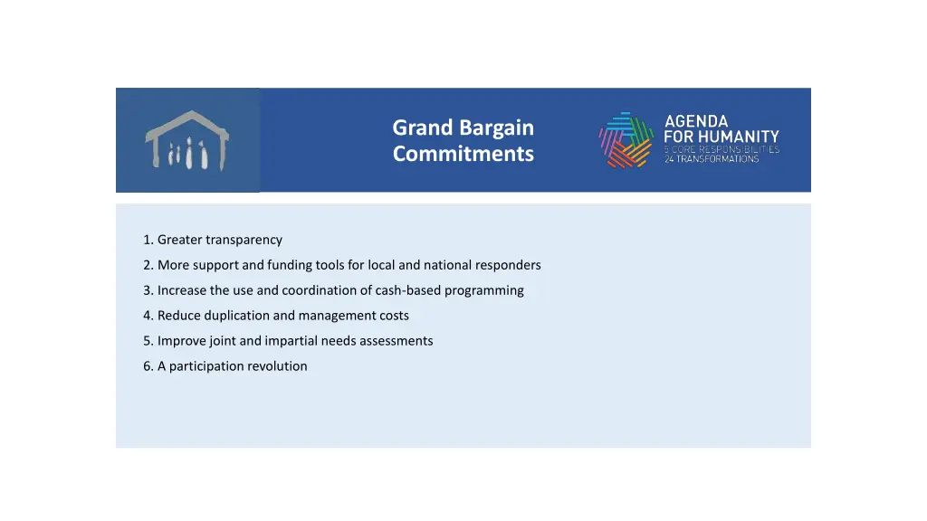 grand bargain commitments 6