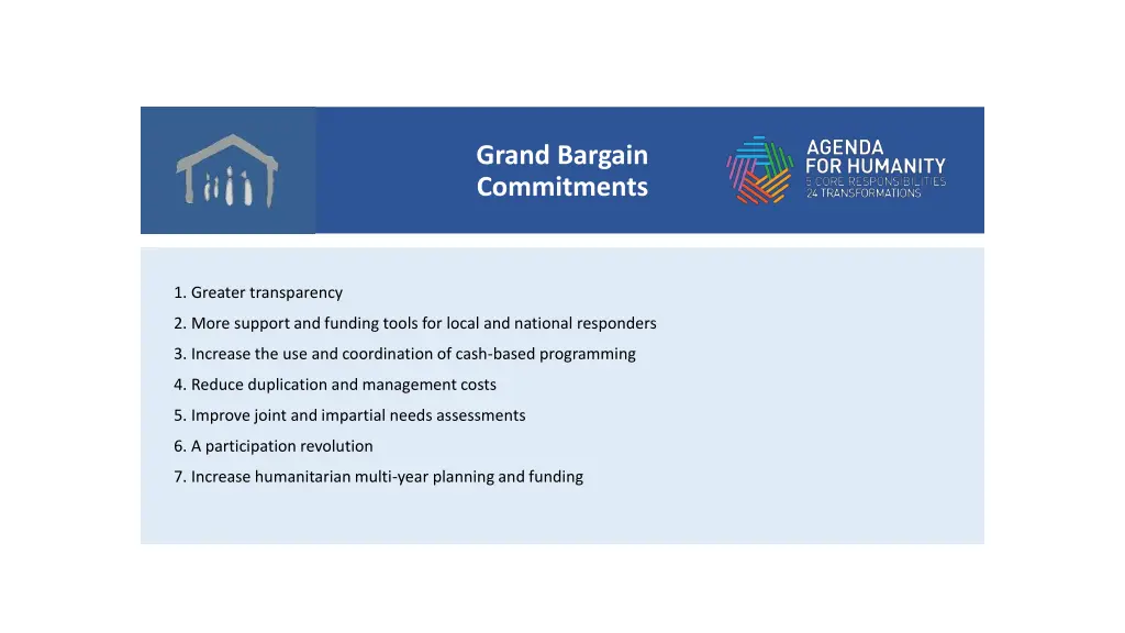 grand bargain commitments 7