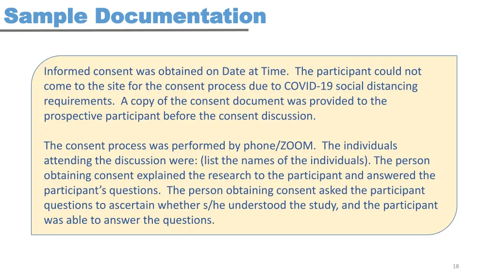 sample documentation sample documentation