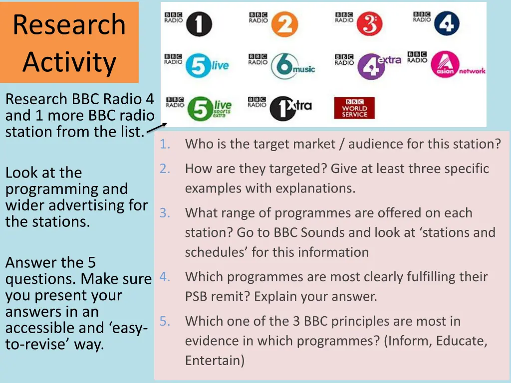 research activity