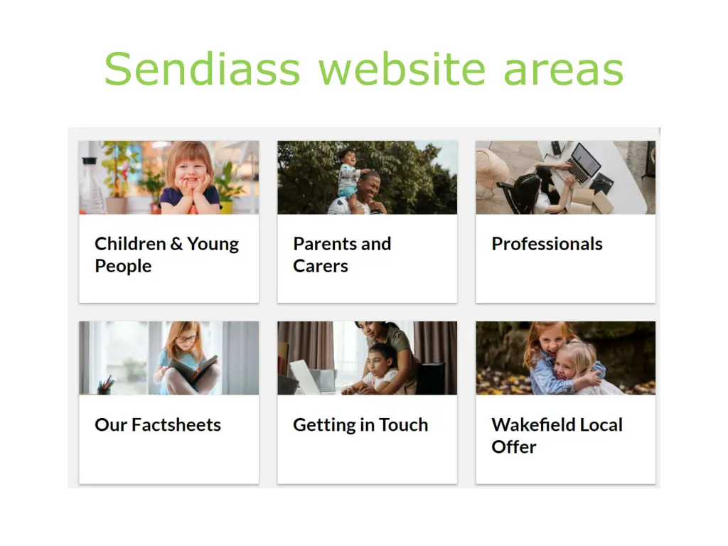 sendiass website areas