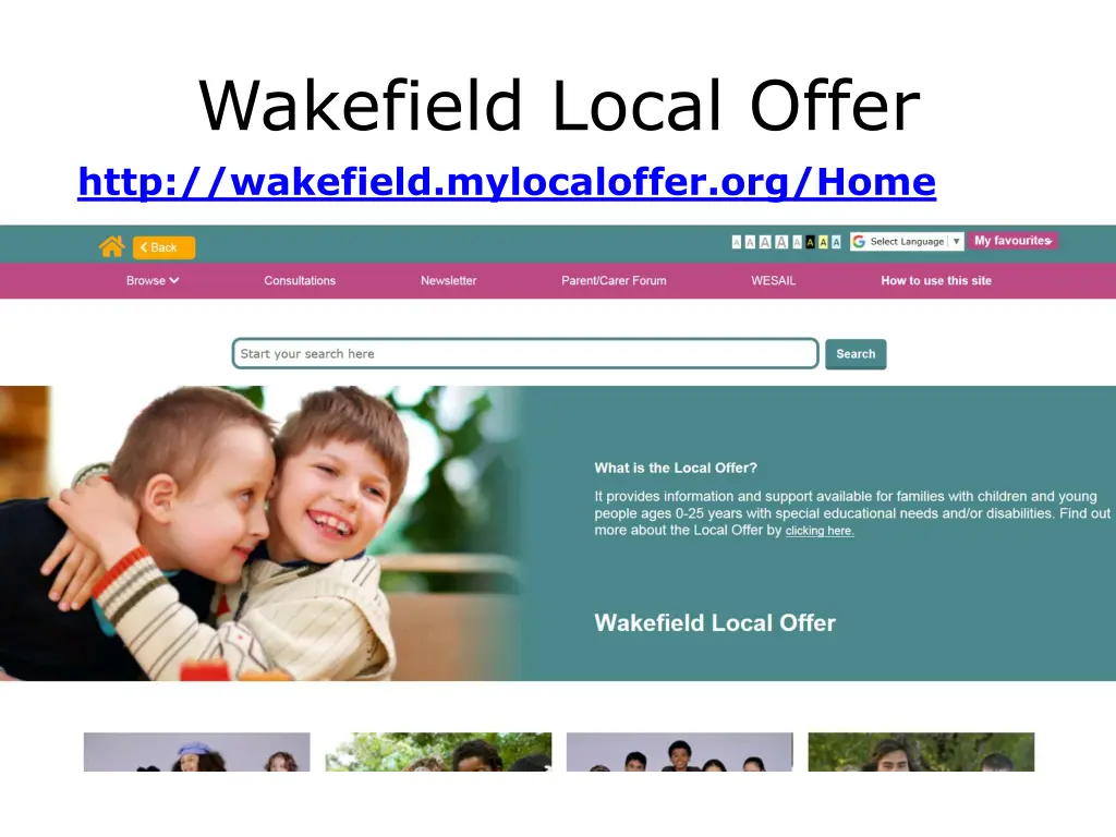 wakefield local offer http wakefield mylocaloffer