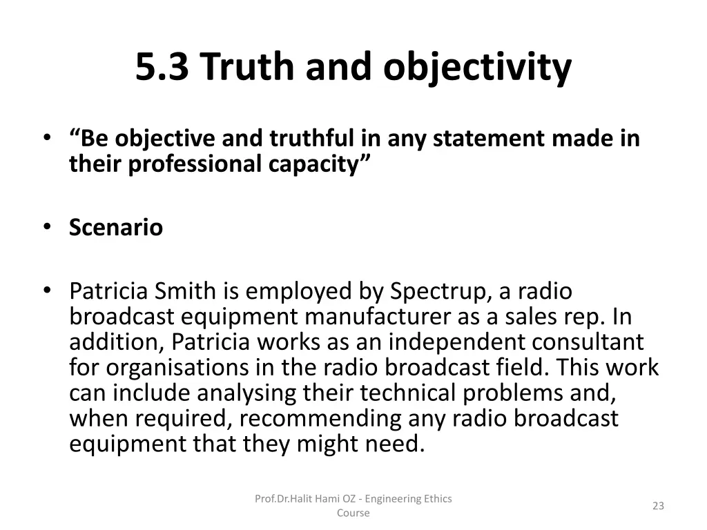 5 3 truth and objectivity