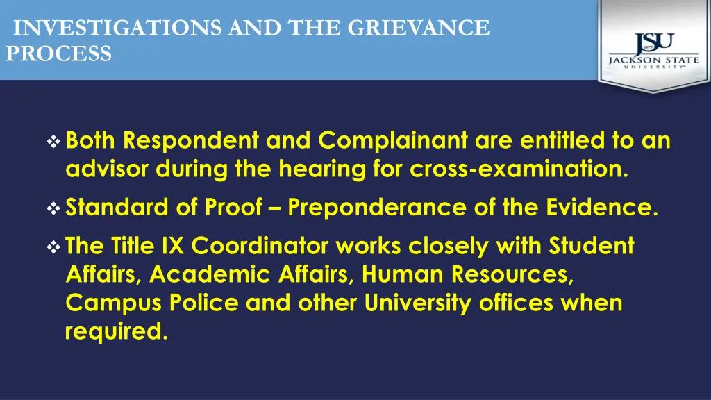 investigations and the grievance process 1