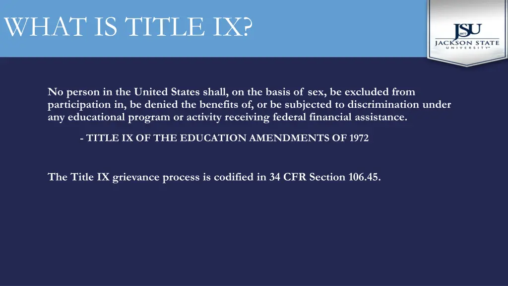 what is title ix