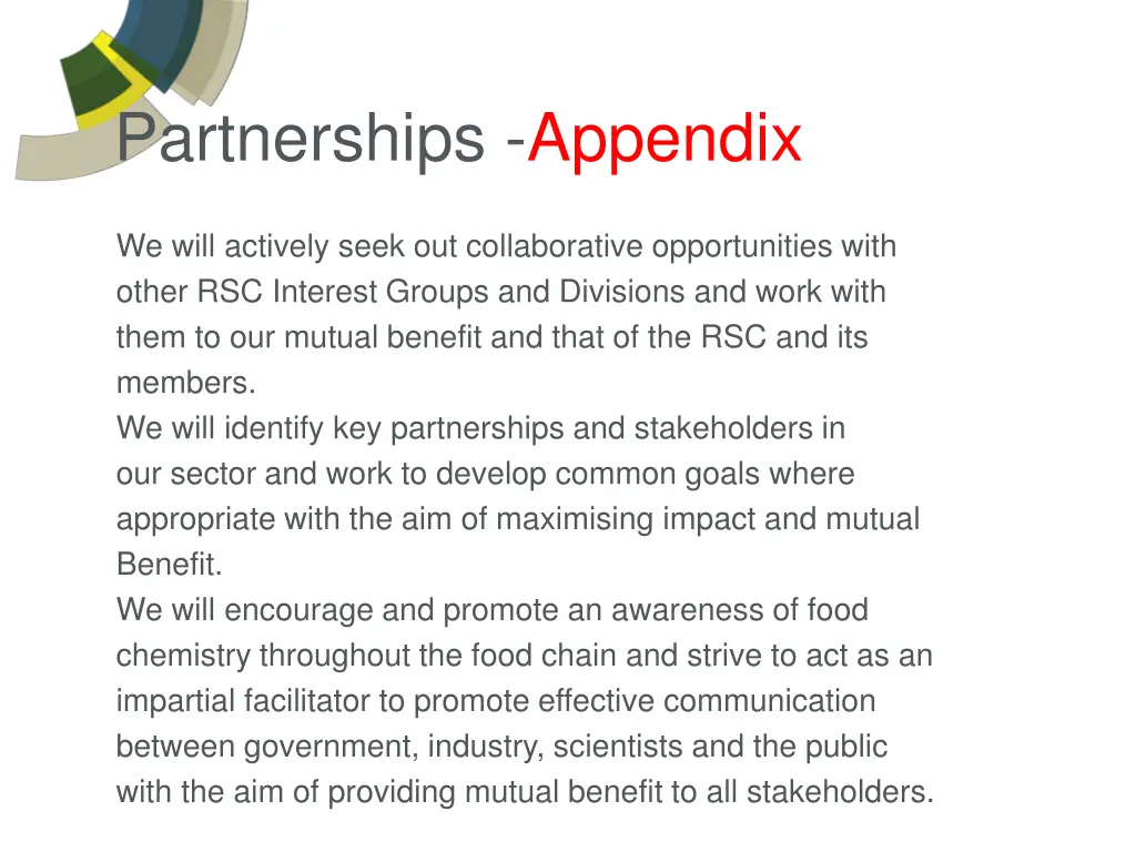 partnerships appendix