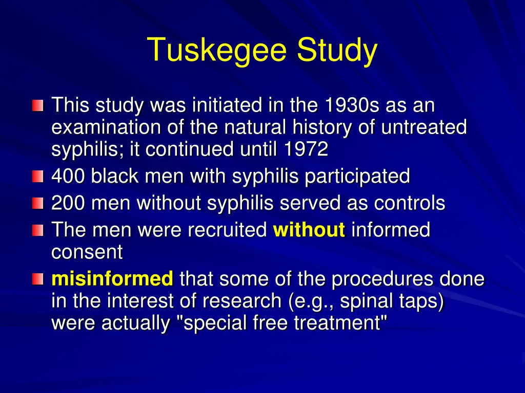 tuskegee study