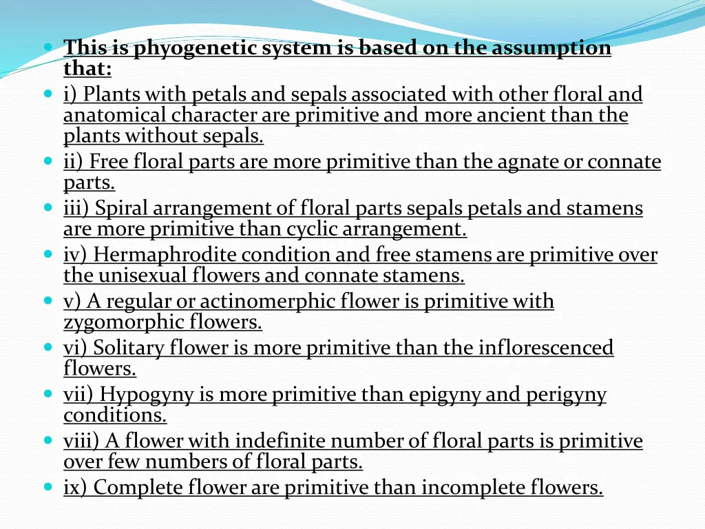 this is phyogenetic system is based