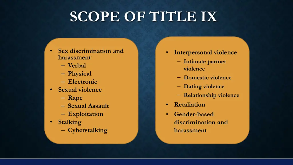 scope of title ix