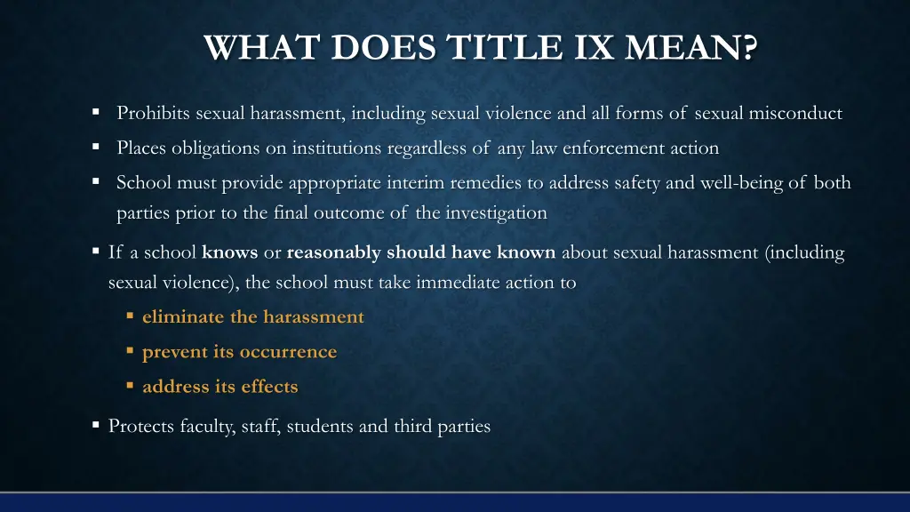 what does title ix mean