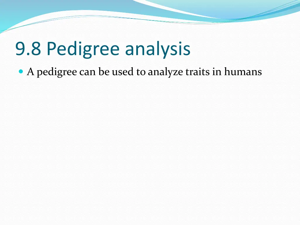 9 8 pedigree analysis