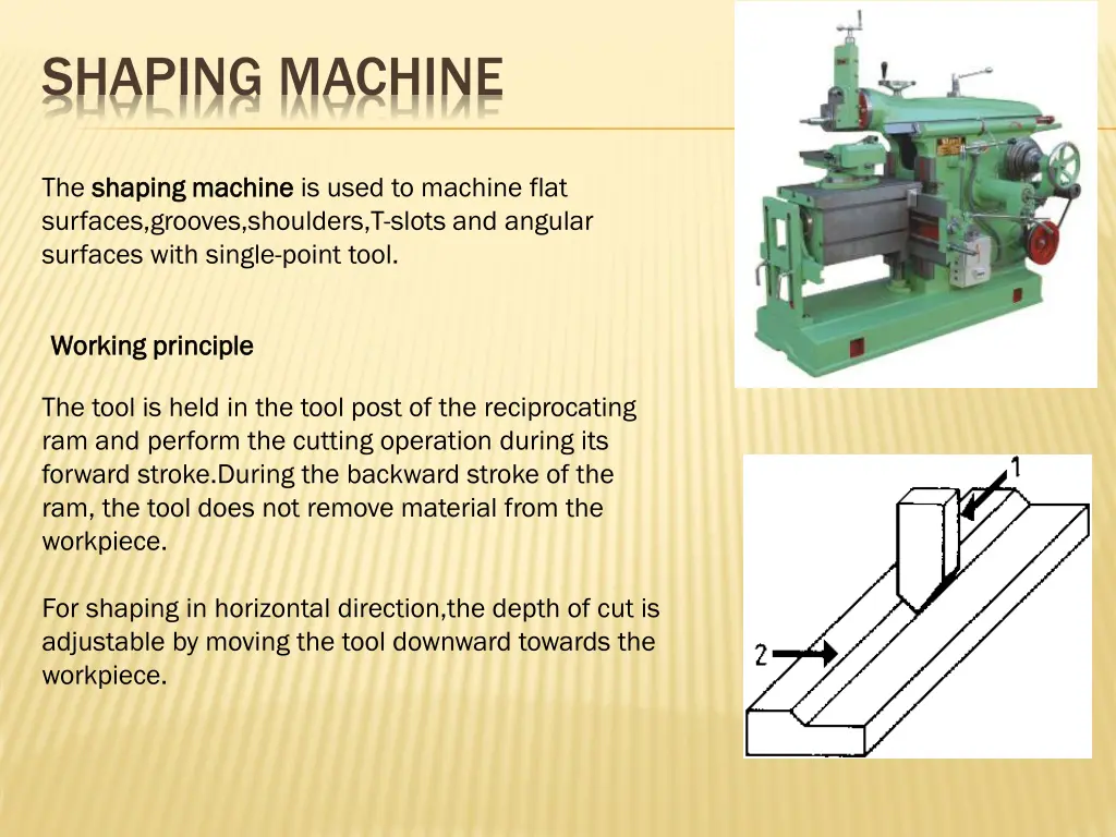 shaping machine