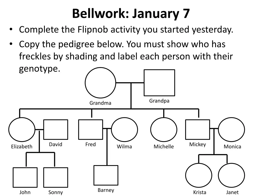 bellwork january 7