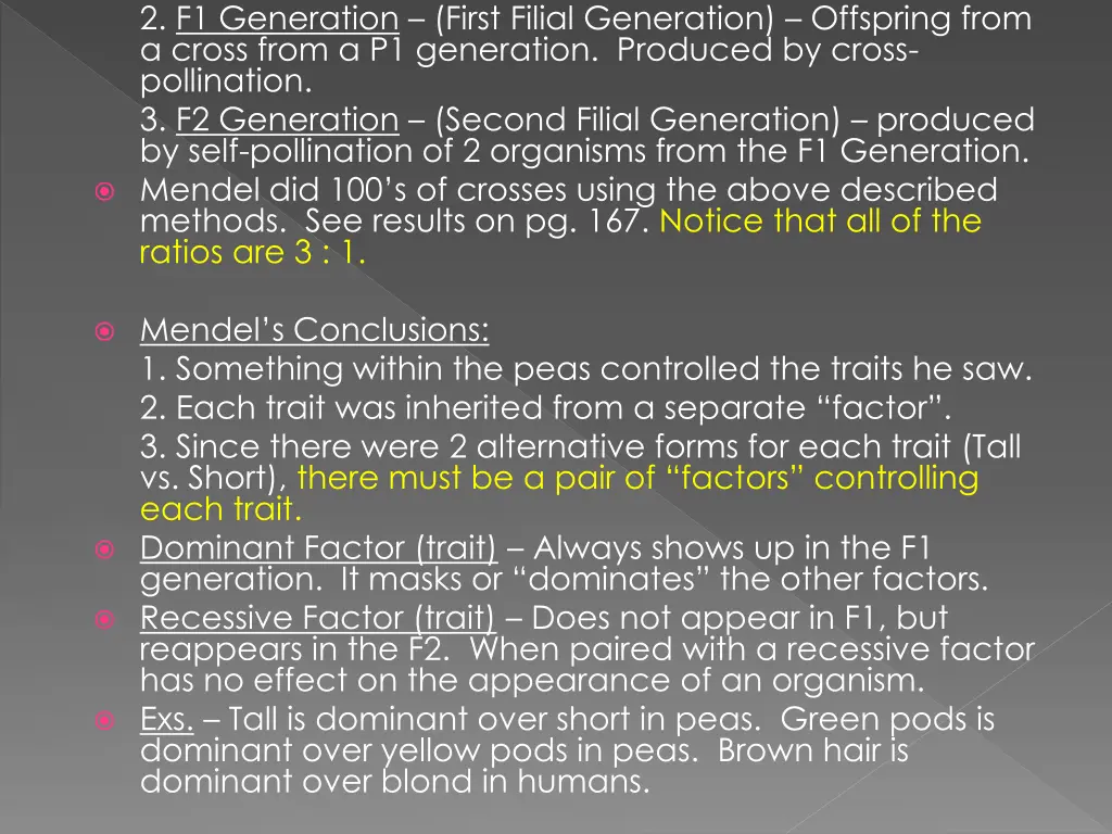 2 f1 generation first filial generation offspring