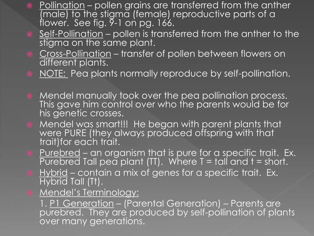 pollination pollen grains are transferred from