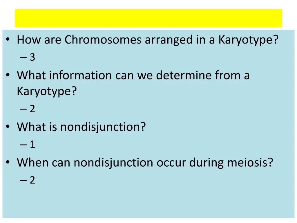 how are chromosomes arranged in a karyotype