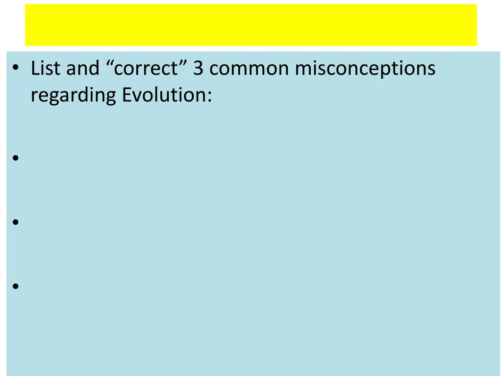 list and correct 3 common misconceptions