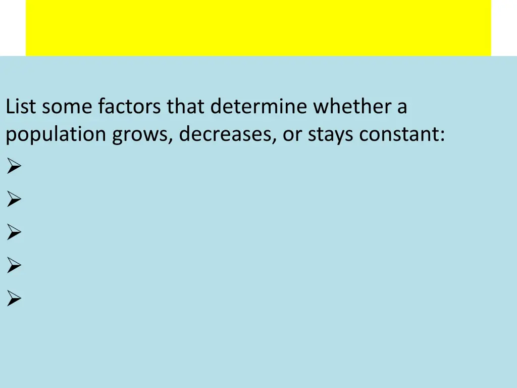 list some factors that determine whether