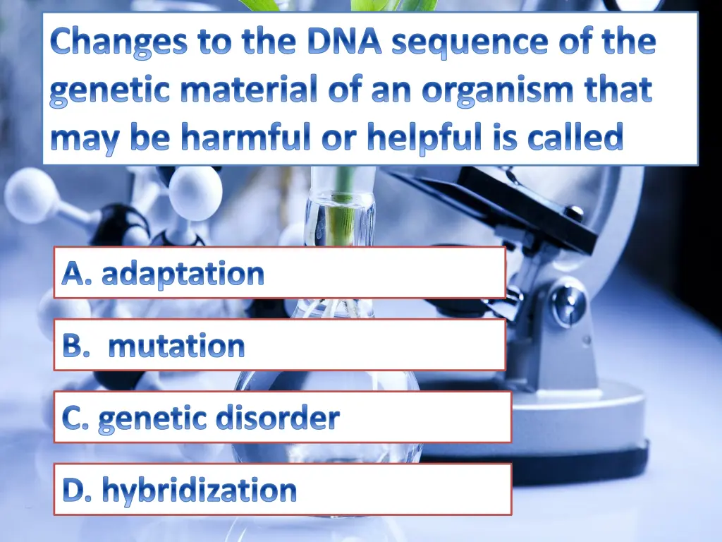 changes to the dna sequence of the genetic