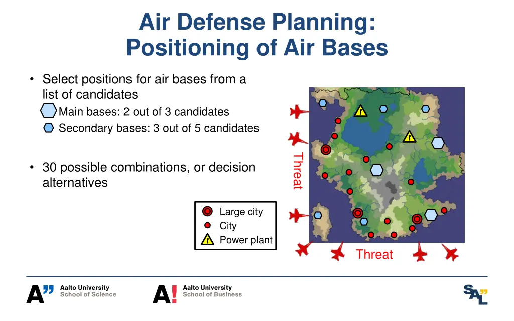 air defense planning positioning of air bases