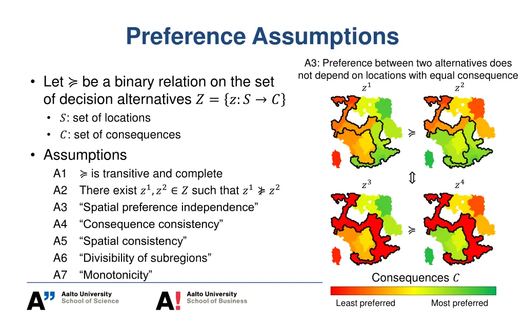 preference assumptions