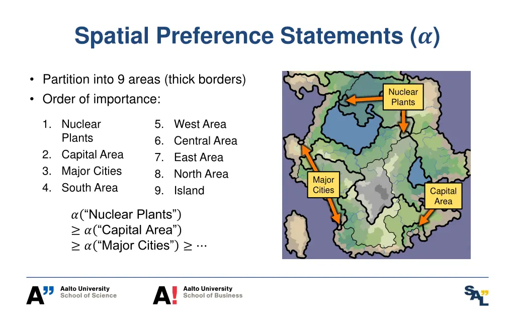 spatial preference statements