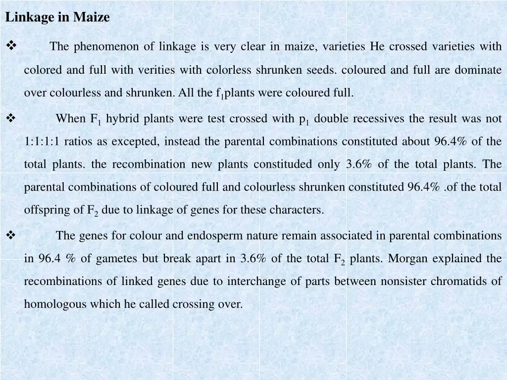 linkage in maize