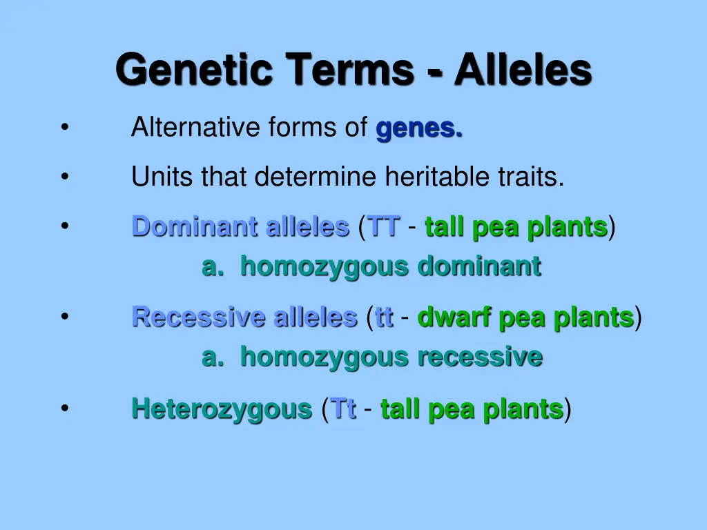 genetic terms alleles