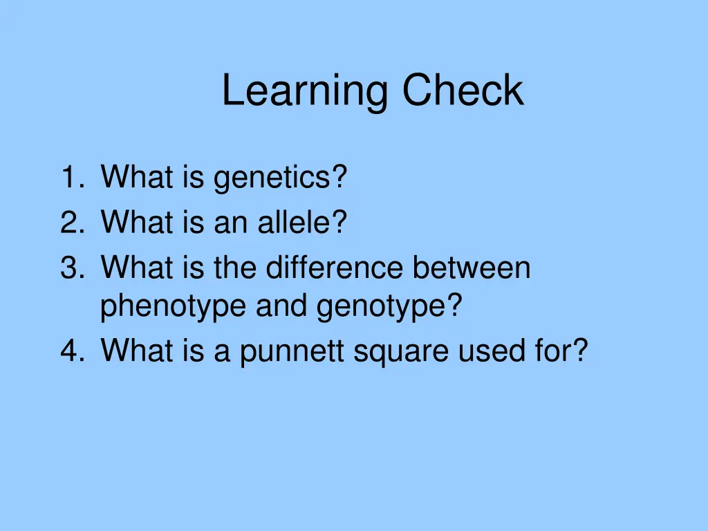 learning check 2