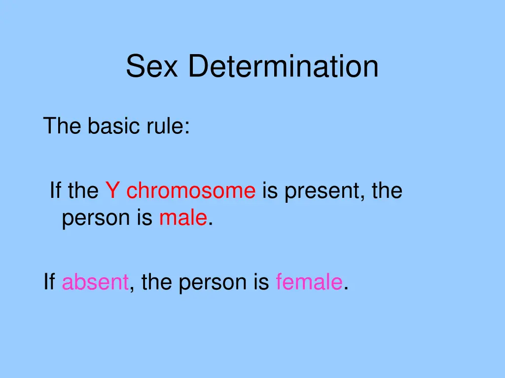 sex determination 1