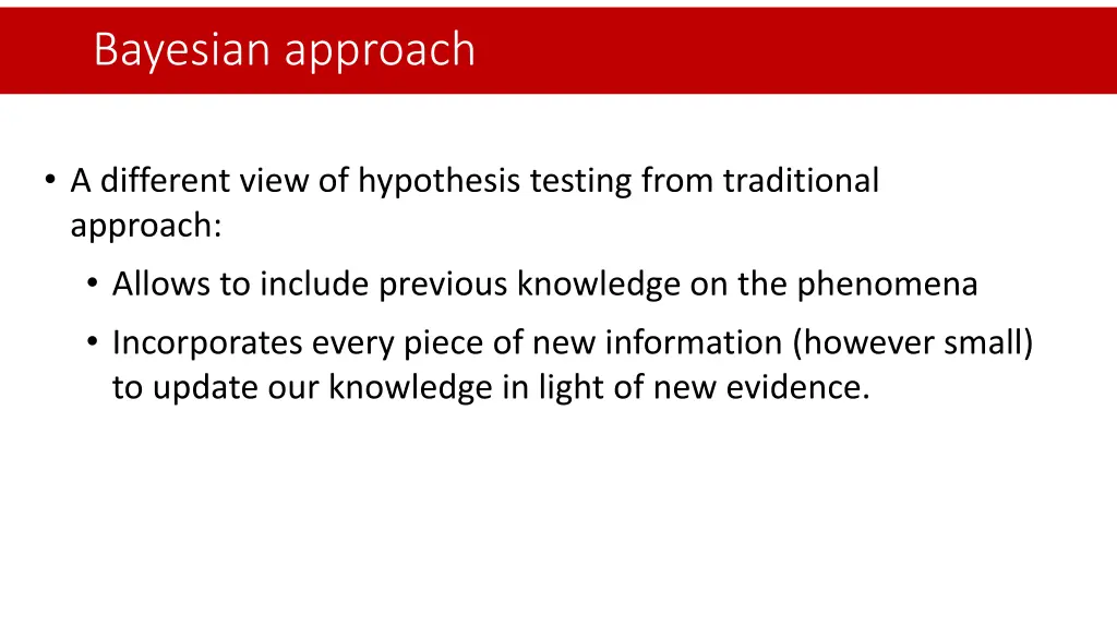 bayesian approach