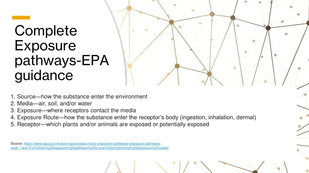 complete exposure pathways epa guidance