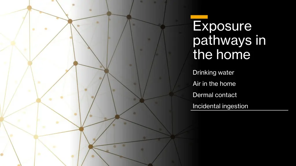 exposure pathways in the home