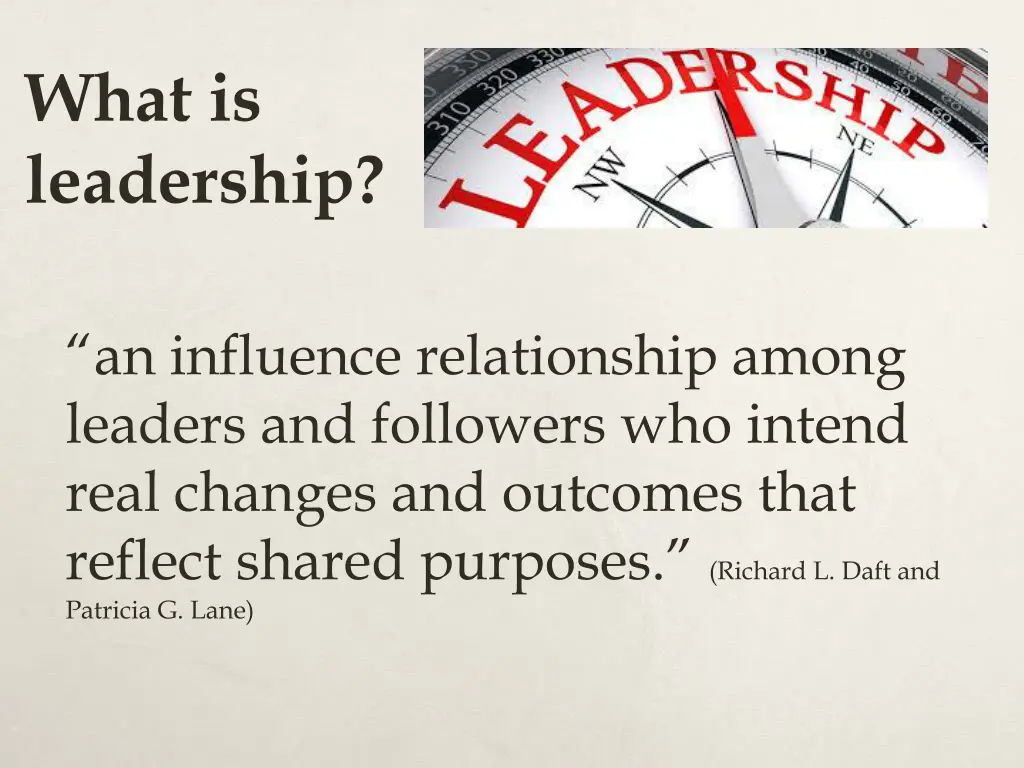 what is leadership 1