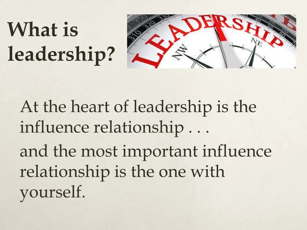 what is leadership 3