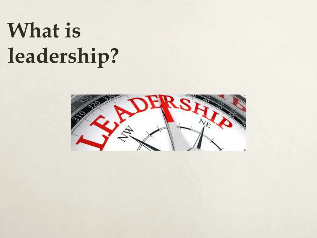 what is leadership