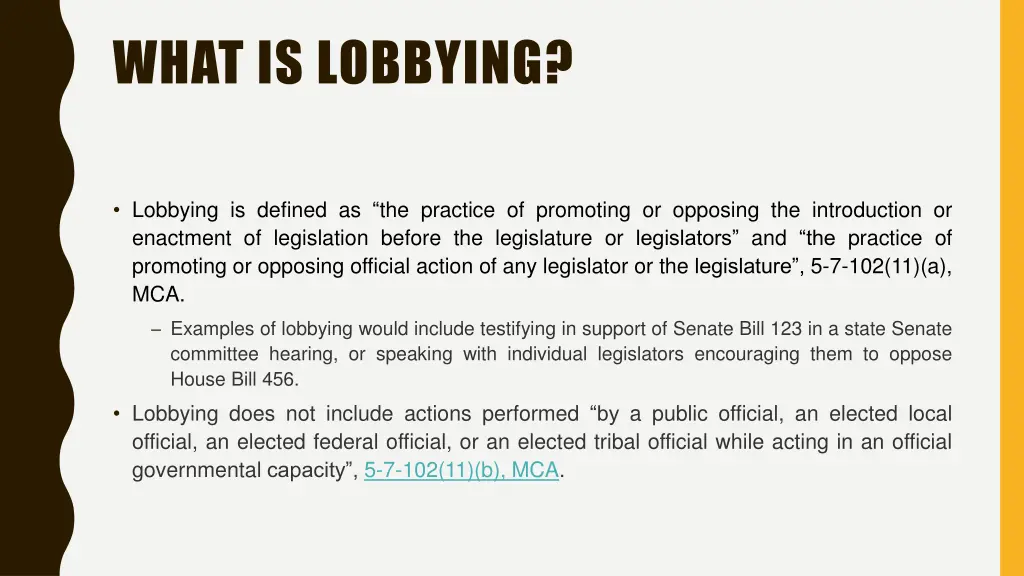 what is lobbying