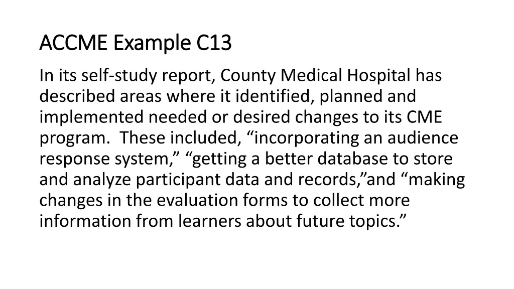 accme example c13 accme example c13