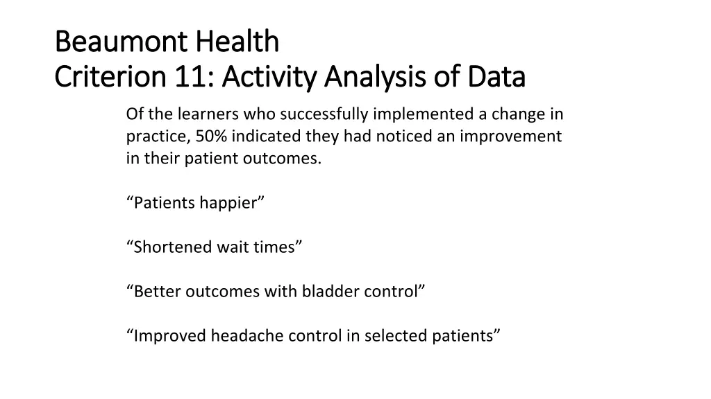 beaumont health beaumont health criterion