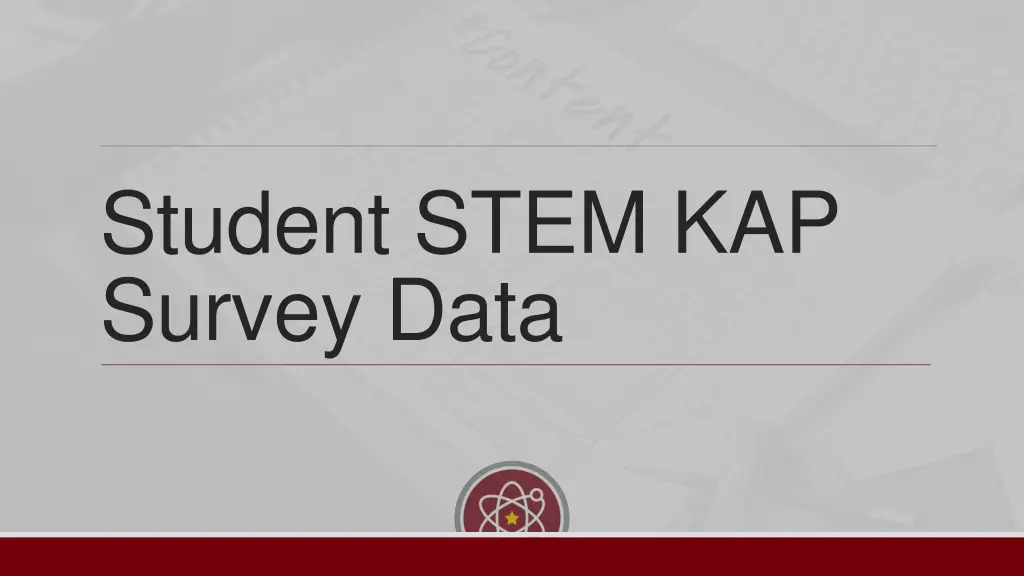 student stem kap survey data