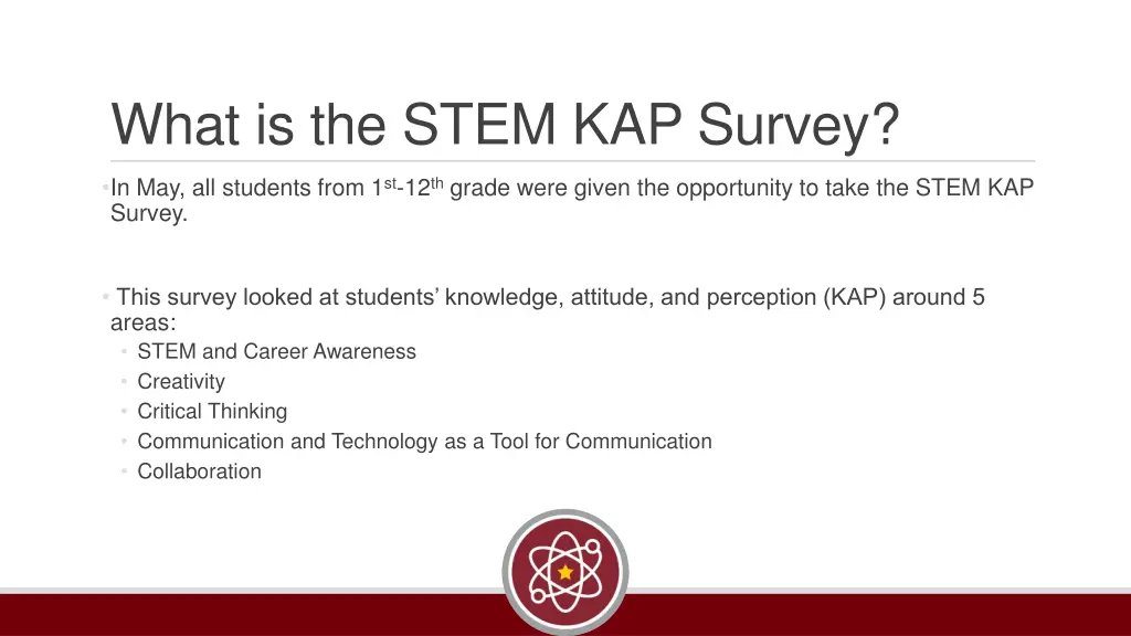 what is the stem kap survey