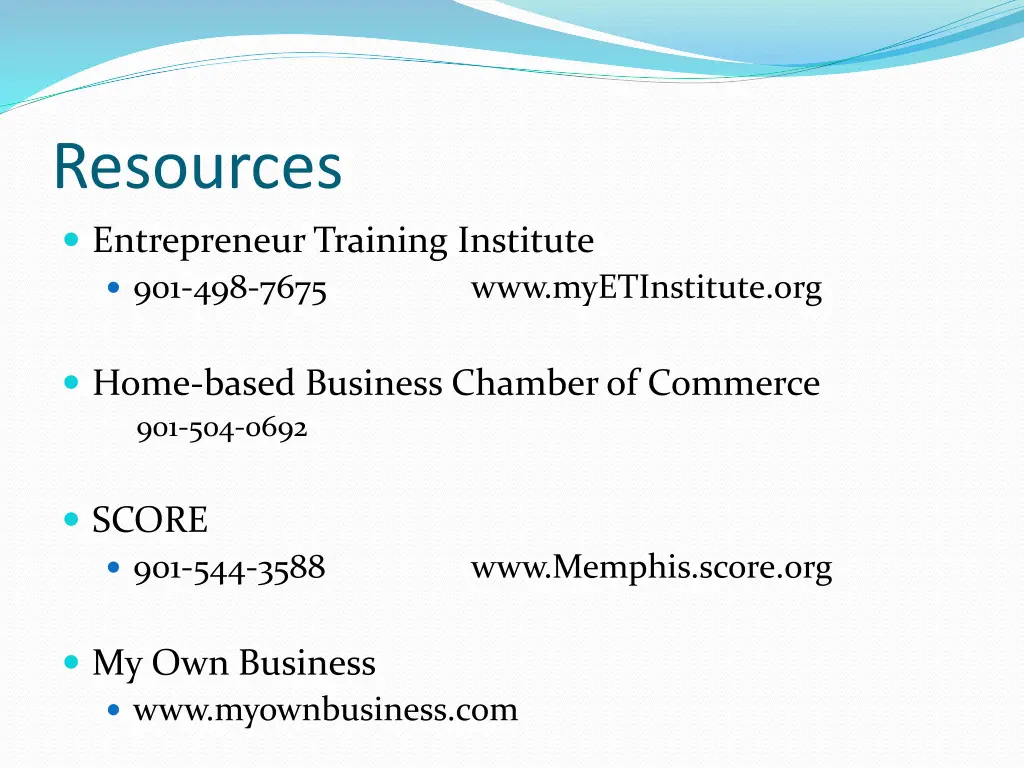 resources entrepreneur training institute