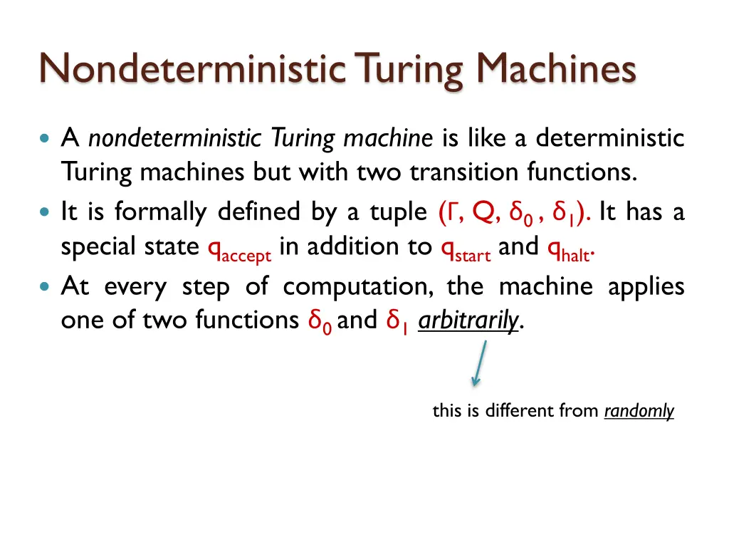 nondeterministic turing machines 1