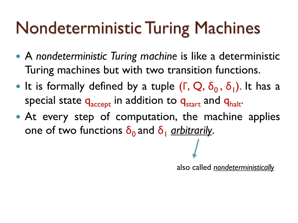 nondeterministic turing machines 2