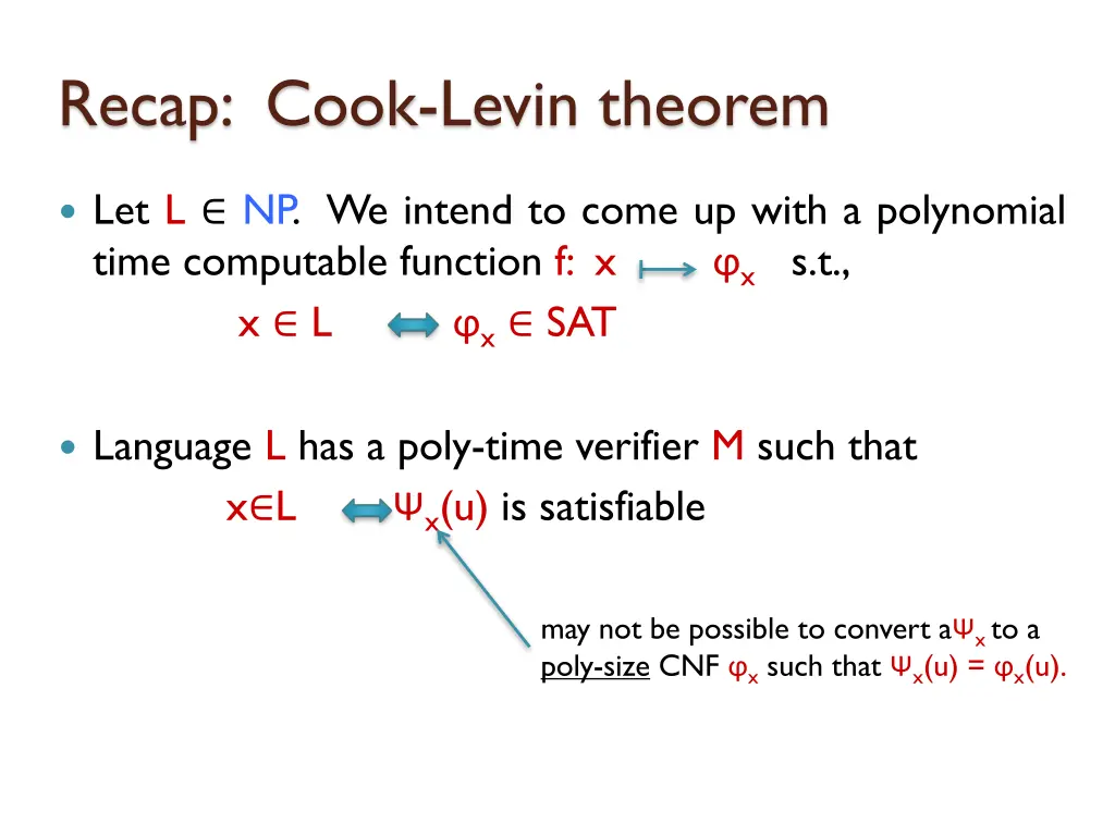 recap cook levin theorem 6