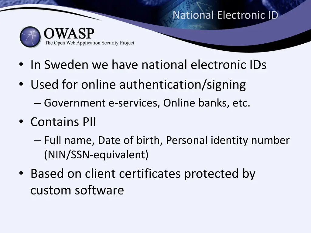 national electronic id